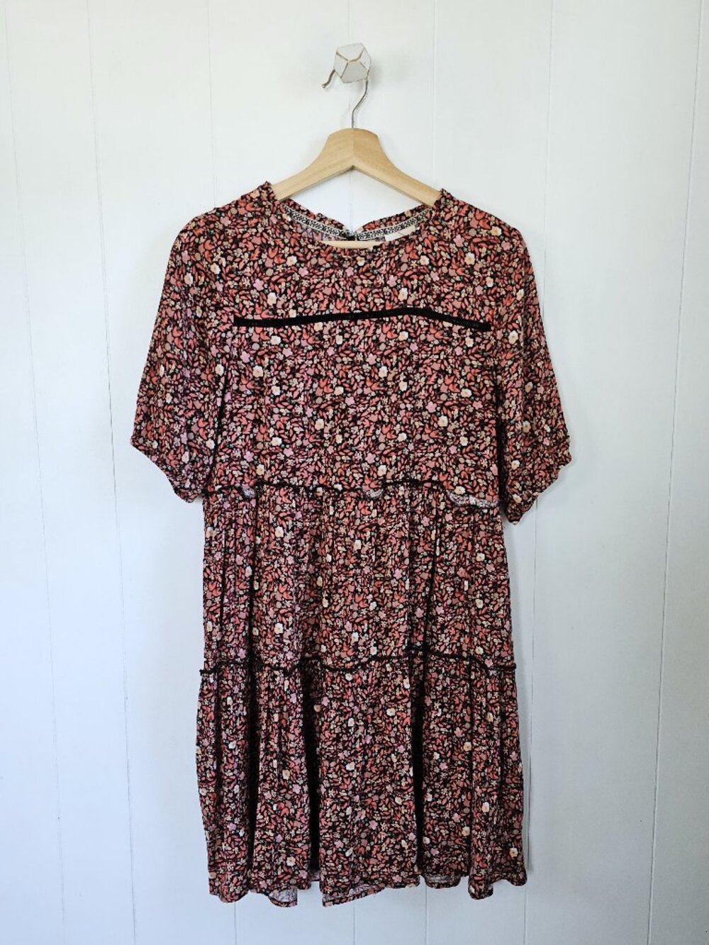 KNOX ROSE Floral Ruffle Dress